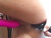 Lilia Lilith DP with lovense and glass dildo