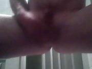 Wank and finger myself before shower
