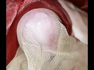 float sperm in micromesh nylon stocking