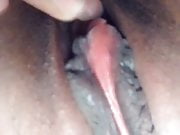 Rubbing my wet pussyhole and clit