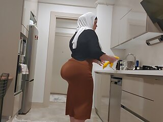 My Stepmother Wears A Skirt Shows Me Her Big Butt...