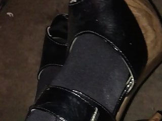 high heels black nylons