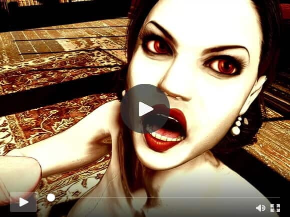big Vampwoman big boobs sucking