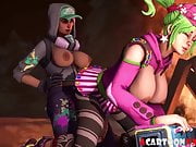 Fortnite futanari having sex with sexy hero