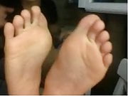 straight male feet on webcam -  collection 
