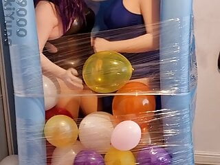 Xelphie and yuna in the balloon...
