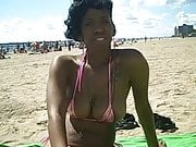 New Model Jazzy At The Beach With Tiny Bikini! :D