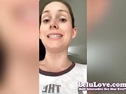 Lelu Love- VLOG: Latex Shorts Peeing Closeups Masturbating