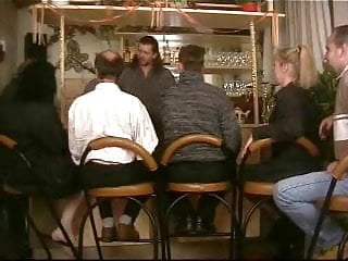 Group sex at the bar with stepdaddies