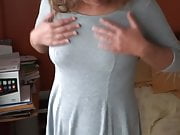 MATURE WIFE AND MOTHER, EXHIBITING HER DELICIOUS TITS, LINGERIE