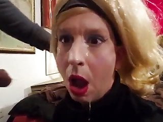 Sissy Crossdresser Annette Gets A Gigantic Facial...