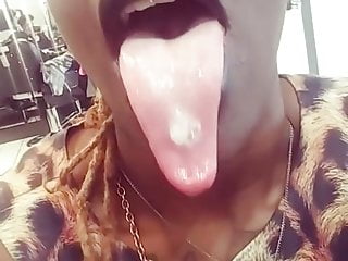 Ebony tongue fetish...