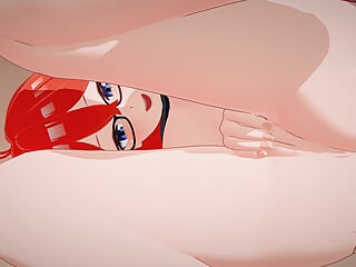 3D Animated Hentai, 3d Hentai, Redhead, Asian