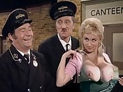 Never mind that bus Butler........get these tits out ! 