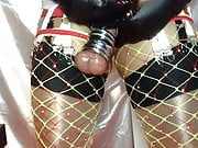 Sissy shows toys in her ass and enjoys with lots of cumming