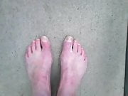 My feet in the morning