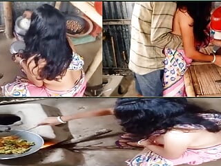 Indian Nude House wife kitchen sex