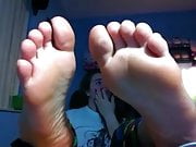 Scarlett playing with her feet 1