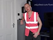 Ginger lad in hi viz