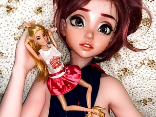 Small Penis Cumming On Love Doll And Her Barbie Doll – Elsa Babe Silicone Love Doll Takanashi Mahiru