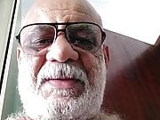 Brazilian hairy grandpa cum