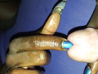 African, Insertion, Black, Long Nails
