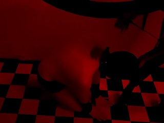 Playing with a slave in the red room