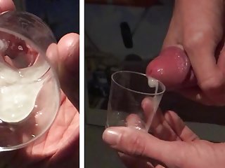 Cumming Inside A Shot Glass