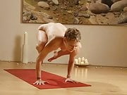 Full nude yoga