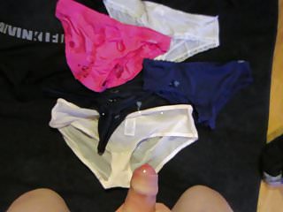 Cum on panties and thongs