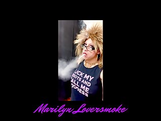 Marilyn Trans Dangle Dragon Smoking Fetish Sexy...