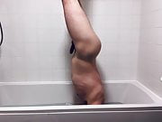 Naked Underwater Headstand In Bath!