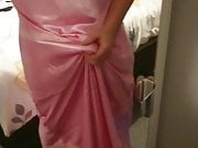 Satin nightgown masturbate