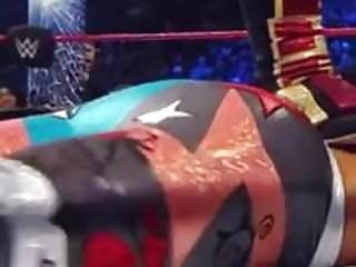 WWE - Bayley&#039;s bubble butt jiggling on the mat