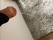 XXL Cock piss in furniture store on the floor