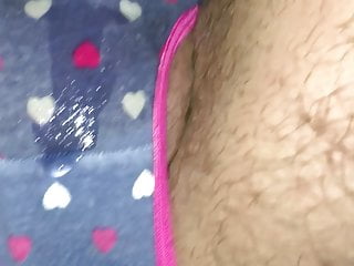 I love pissing outdoors in my love heart panties