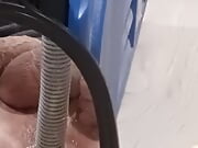 Ribbed Big Head Dildo Fills My Hole