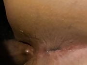 Cum on my hot Asian wife ass and in her pussy 