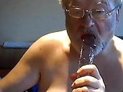 grandpa play on webcam