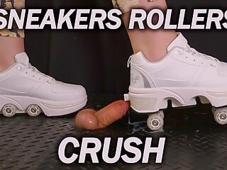 Crushing, Brutal Ballbusting, POV, Roller Skates