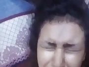 Wife gets cum on face