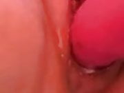 Bbw dripping from vibrator 