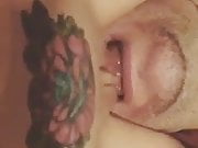 Licking a Tattooed Vagina