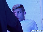 Naughty priest seduces younger gay and drills his ass bare