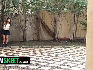  video: TeamSkeet - Little Sweet Babe With Caramel Skin Gabriella Ford Surprises The Naked Neighbour