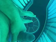 Fun in tanning bed 