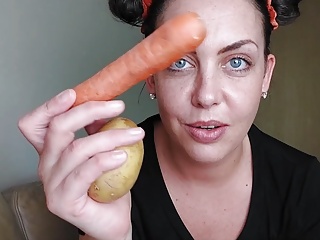 Vegetable Masturbation, Vegetable Fuck, German Amateur, Big Ass