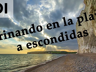 Spanish Joi Pillados Meando Escondidos En La Playa...