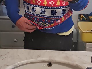 Hard in bathroom