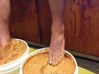 Peanut butter feet...